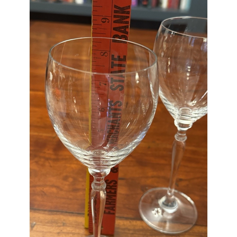 Set of 3 Venezia Wine Glasses by Mikasa 8 5/8" Hand Blown Glass - Picture 5 of 5